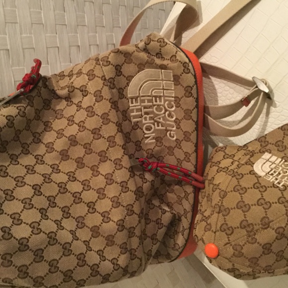 Gucci X Northface  back pack matching cap - Picture 5 of 8
